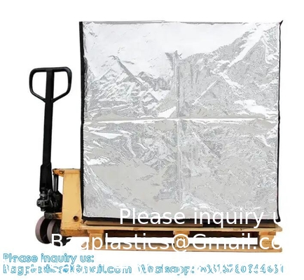 Thermal Hood Moistproof Insulated Pallet Cover With Zipper Pallet Cover Cold Shipping Packaging Insulated Pallet Bag