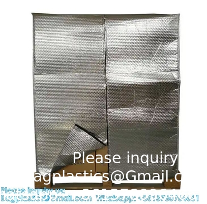 Thermal Hood Moistproof Insulated Pallet Cover With Zipper Pallet Cover Cold Shipping Packaging Insulated Pallet Bag