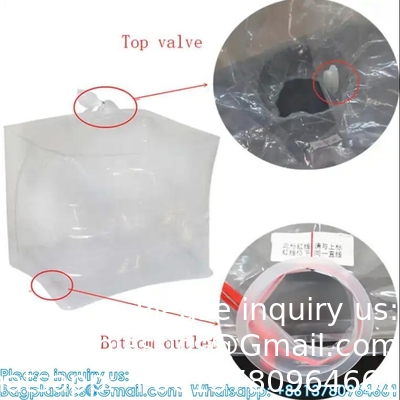 Transparent Aseptic IBC Tank Plastic Liner Bag For Liquid Packaging Plastic Liquid Ton Bag In IBC 1000L