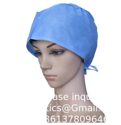 Disposable nonwoven Surgical cap DISPOSABLE NURSE SURGICAL HEADCAP NON WOVEN CAP BOUFFANT HAIR NET SHOW