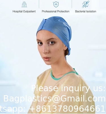 Disposable nonwoven Surgical cap DISPOSABLE NURSE SURGICAL HEADCAP NON WOVEN CAP BOUFFANT HAIR NET SHOW