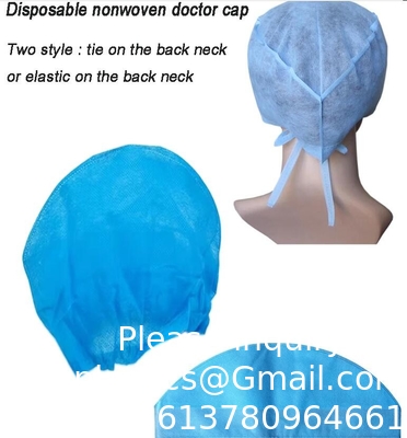 Disposable nonwoven Surgical cap DISPOSABLE NURSE SURGICAL HEADCAP NON WOVEN CAP BOUFFANT HAIR NET SHOW