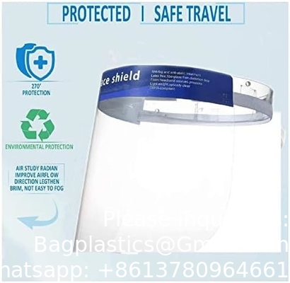 Reusable Face Shields With Eye Shield Recycled After Disinfection Salon Face Shields Ultra Clear Protective