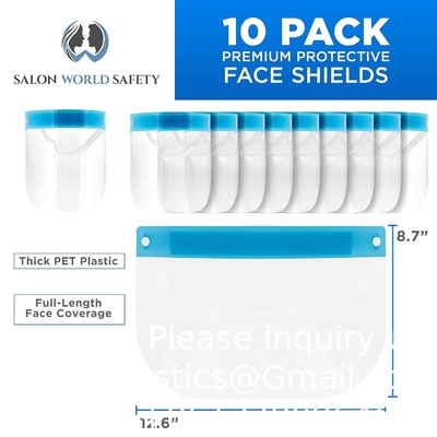 Reusable Face Shields With Eye Shield Recycled After Disinfection Salon Face Shields Ultra Clear Protective