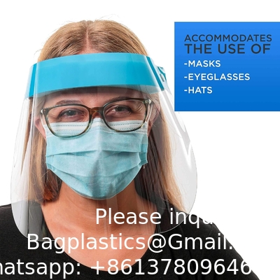 Reusable Face Shields With Eye Shield Recycled After Disinfection Salon Face Shields Ultra Clear Protective