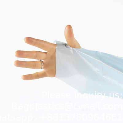 Plastic Gown, CPE gown, Polyethylene, Level 1, Disposable, Non-Surgical Isolation Gowns, Blue, Protective