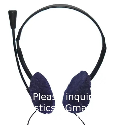 Non Woven Earphone Cover Black / White /Blue Nonwoven Disposable Hygienic Headphone Cover One Time Use Sanitary Ear