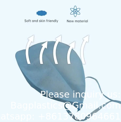 Medical Manufacturer Hospital Requirements Blue SMS 35gsm Hat Doctor Surgeon Cap Breathe Cool and Strong Head Cover