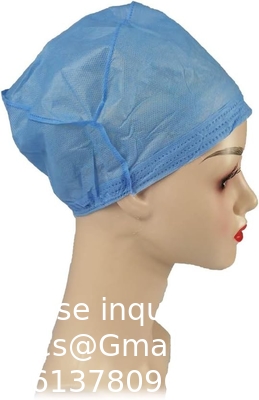 Medical Manufacturer Hospital Requirements Blue SMS 35gsm Hat Doctor Surgeon Cap Breathe Cool and Strong Head Cover