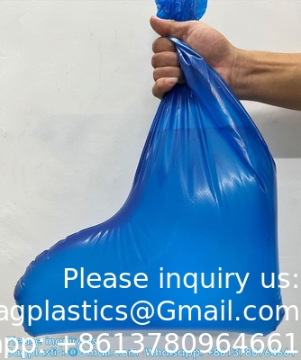 Boot And Shoe Covers 19 Inch Tall Extra Large Durable Water/Skid Resistant Long Shoe Cover Clear Waterproof Anti-Slip