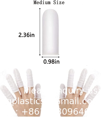 Disposable Latex Finger Cots, Protect Fingers, Anti-Static Industrial Medium Finger Cots, For Electronic Repair