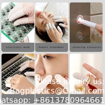 Disposable Latex Finger Cots, Protect Fingers, Anti-Static Industrial Medium Finger Cots, For Electronic Repair