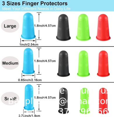 Rubber Fingers Covers, Silicone Finger Protector Sleeve Tips Guard Fingertip Thumb Cots Pads For Hot Glue
