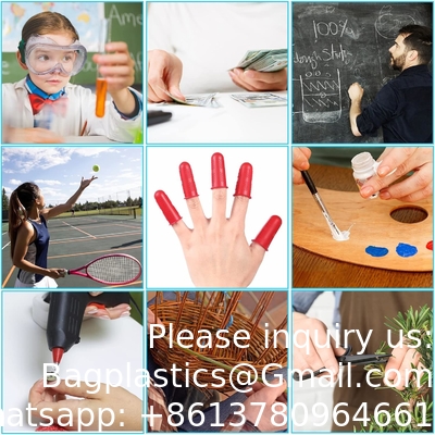 Rubber Fingers Covers, Silicone Finger Protector Sleeve Tips Guard Fingertip Thumb Cots Pads For Hot Glue