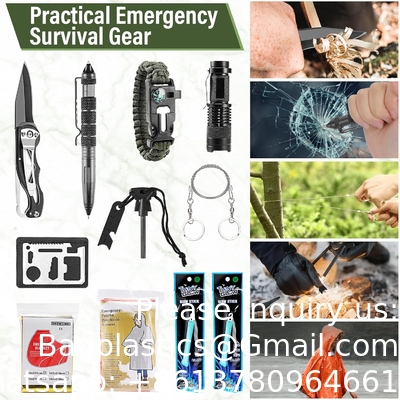Survival First Aid Kit, Molle Medical Pouch Outdoor Emergency Survival Gear And Equipment For Hiking Camping Hunt