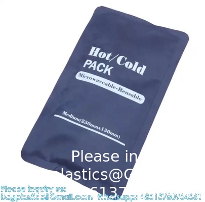 Customized Size And Shaped Reusable Hot Cold Compress Gel Packs Polyester Ice Pack For Therapy