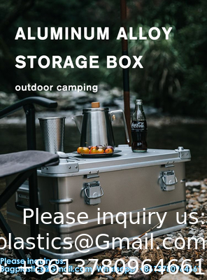 Aluminum Alloy Car Storage Box Camping Equipment Travel Vehicle Mounted Container Large Capacity Storage Box Case