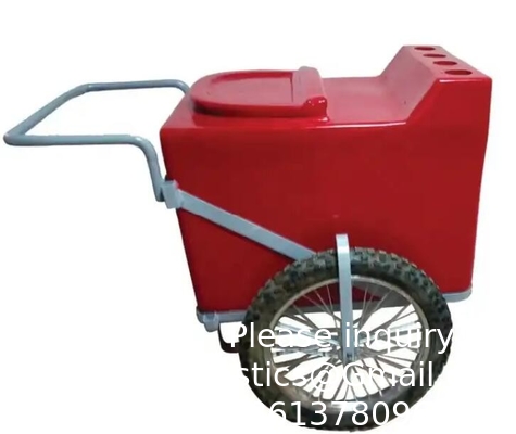 Heavy duty 78l Plastic trolley ice storage box Customized Rotomolded Trolley Water Cooler Box