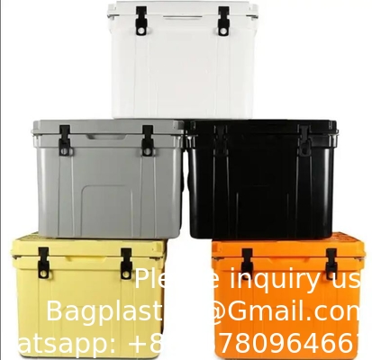 55 Quart  Best Sell Ice Box 4 Wheel Premium Wheeled Cooler Foam Insulation Foldable Backrest Seat Chilly Chest