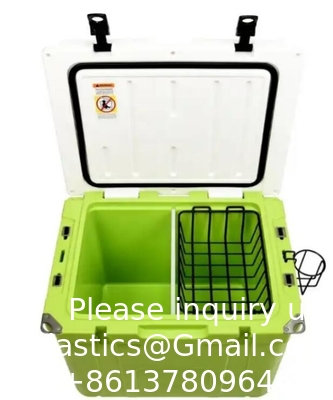 55 Quart  Best Sell Ice Box 4 Wheel Premium Wheeled Cooler Foam Insulation Foldable Backrest Seat Chilly Chest