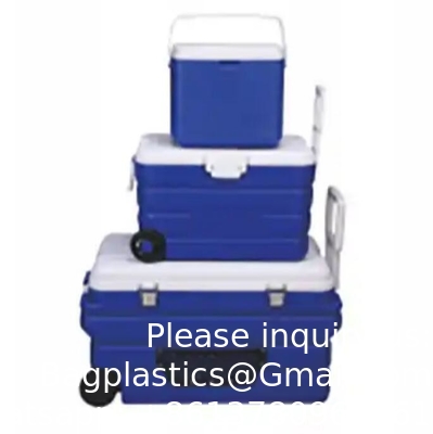 Vaccine Carrier Portable PU Ice Cooler Box Medical Transport Cooler Box 30L 50L 75L 100L With Wheels Handles