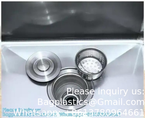 Double Hand Washing Sink Wash Basin With Automatic Sensor Or Pedal Customized 304 Stainless Steel Scrub Sink Induction