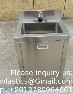 High Quality Stainless Steel Type Single Hand Wash Basin Cabinet For Operation Room