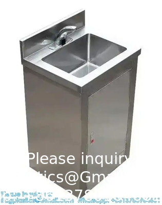 High Quality Stainless Steel Type Single Hand Wash Basin Cabinet For Operation Room