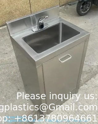 High Quality Stainless Steel Type Single Hand Wash Basin Cabinet For Operation Room