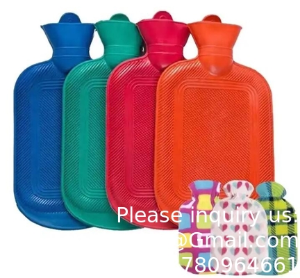 Wholesale 500ml 1000ml Hot Water Bottle Water Filling Rubber Medical Hot Water Bag With Cover