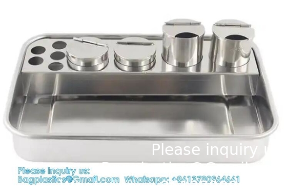 304 Stainless Steel Dental Instruments Tray Surgical Instrument Treatment Plate