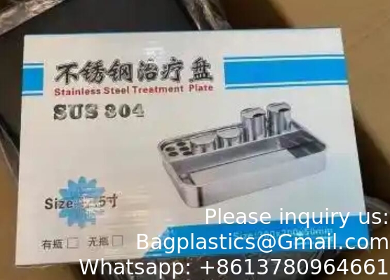 304 Stainless Steel Dental Instruments Tray Surgical Instrument Treatment Plate