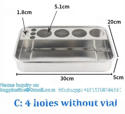 304 Stainless Steel Dental Instruments Tray Surgical Instrument Treatment Plate