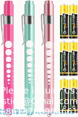OEM Aluminum Alloy Nursing Pen Light Doctor Torch Customized Led Medical Penlight With Pupil Gauge For Nurse