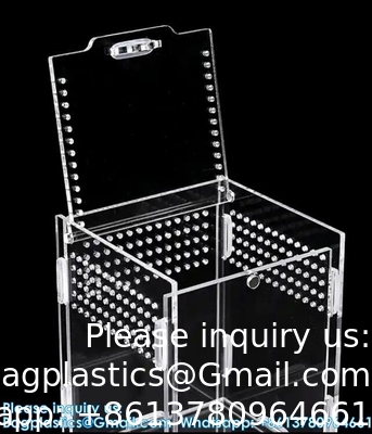 Acrylic Reptile Terrarium Clear View Transparent Acrylic Box Feeding Box For Small Animals Insect