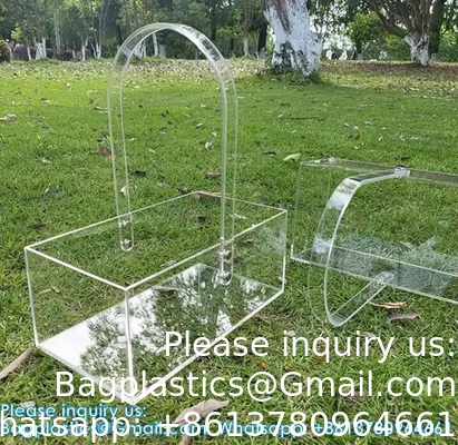 Simple Acrylic Portable Flower Basket High-End Portable Candy Gift Box Plexiglass, PMMA, Perspex sheet