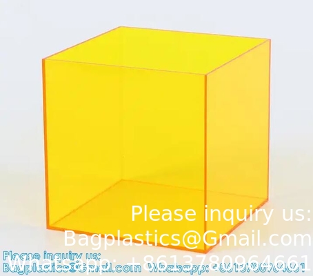 Custom Size Acrylic 5 Face Box Acrylic Display Box Wholesale Transparent Acrylic Storage Box With Lid
