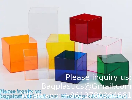 Custom Size Acrylic 5 Face Box Acrylic Display Box Wholesale Transparent Acrylic Storage Box With Lid