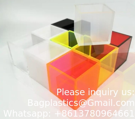 Acrylic Coloful Box Cheap Custom Acrylic Supermarket Food Dispenser Case Supermarket Supply