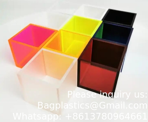 Acrylic Coloful Box Cheap Custom Acrylic Supermarket Food Dispenser Case Supermarket Supply