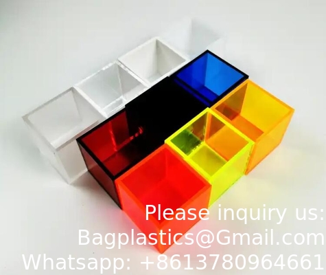 Acrylic Coloful Box Cheap Custom Acrylic Supermarket Food Dispenser Case Supermarket Supply