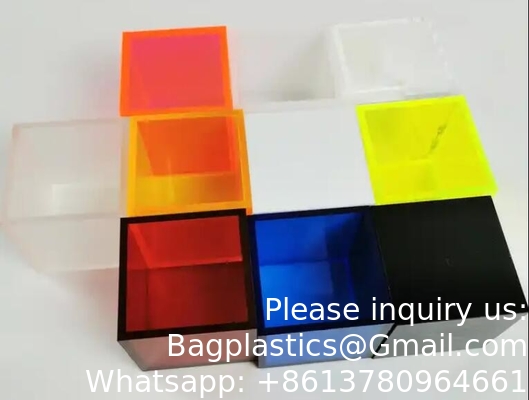 Acrylic Coloful Box Cheap Custom Acrylic Supermarket Food Dispenser Case Supermarket Supply