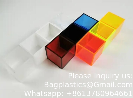 Acrylic Coloful Box Cheap Custom Acrylic Supermarket Food Dispenser Case Supermarket Supply