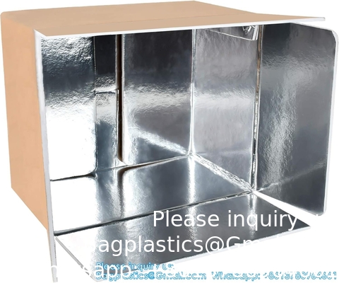 FREEZABLE COOL BAG, INSULATION ALUMINIUM FOIL BAG, THERMAL THERMO COOLER TOTE BAG, THERMAL MEDICAL