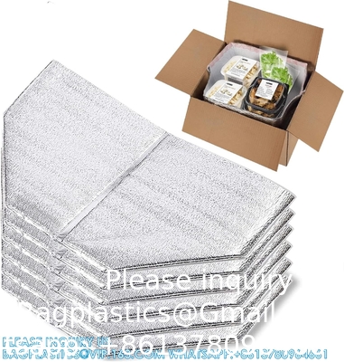 Reusable Insulation Bags Thermal Box Liners 13 X 8.5 X 12 Metalized Box Liners For Lunch Box Shopping Bag Insulati