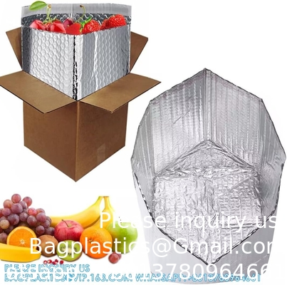 Foil Insulated Box Liners For 8x8x8 Box Size-Pack Double-Sided Metalized Foil Insulated Shipping Boxes-Insulated