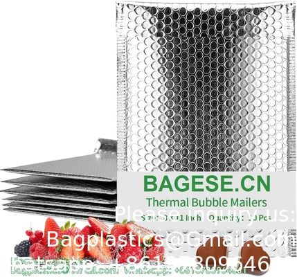 Thermal Bubble Mailer 8&quot; X 11&quot;,Pack Insulated Mailers For Cold Shipping,Foil Mailing Envelopes,Cool Bubble Mailers