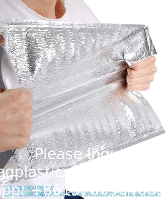 Reusable Insulation Bags Thermal Box Liners Metalized Box Liners Lunch Food Box Shopping Bag Insulation Lining
