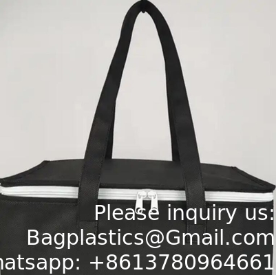 Insulated Lunch Picnic Cooler Bag Water-Resistant Cool Bag Heavy Duty Reusable Tote Grocery Shopping Cooler Bag