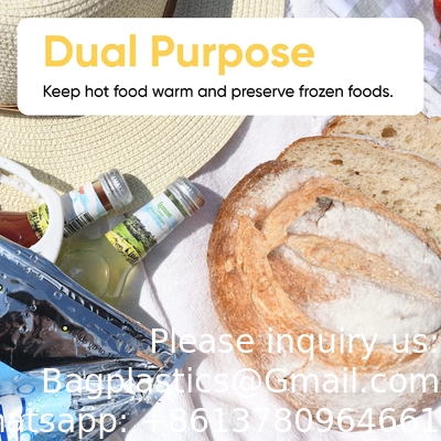 Hot And Cold Insulated Bags For Food Delivery, Grocery Shopping Bags, Food Storage For Hot Frozen Food For Travel